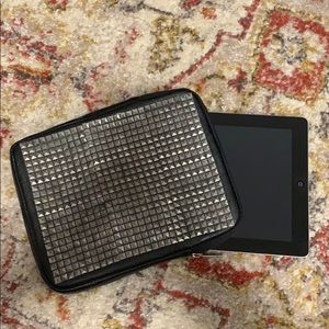 STUDDED LEATHER IPAD CASE